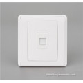 Fireproof Wall Socket Single Outlet Network Computer Telephone Wall Socket Supplier